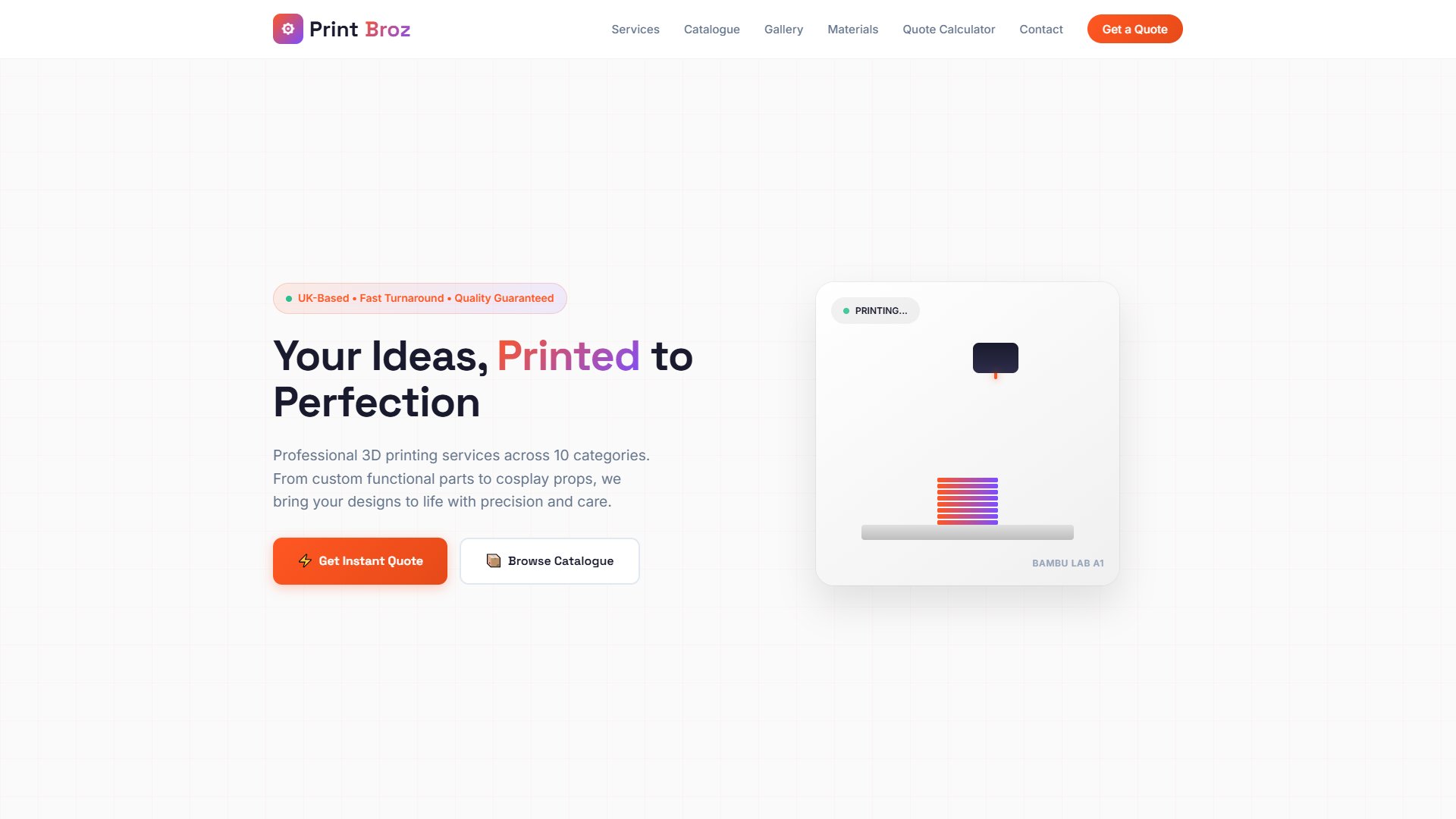 PrintBroz 3D Printing Platform